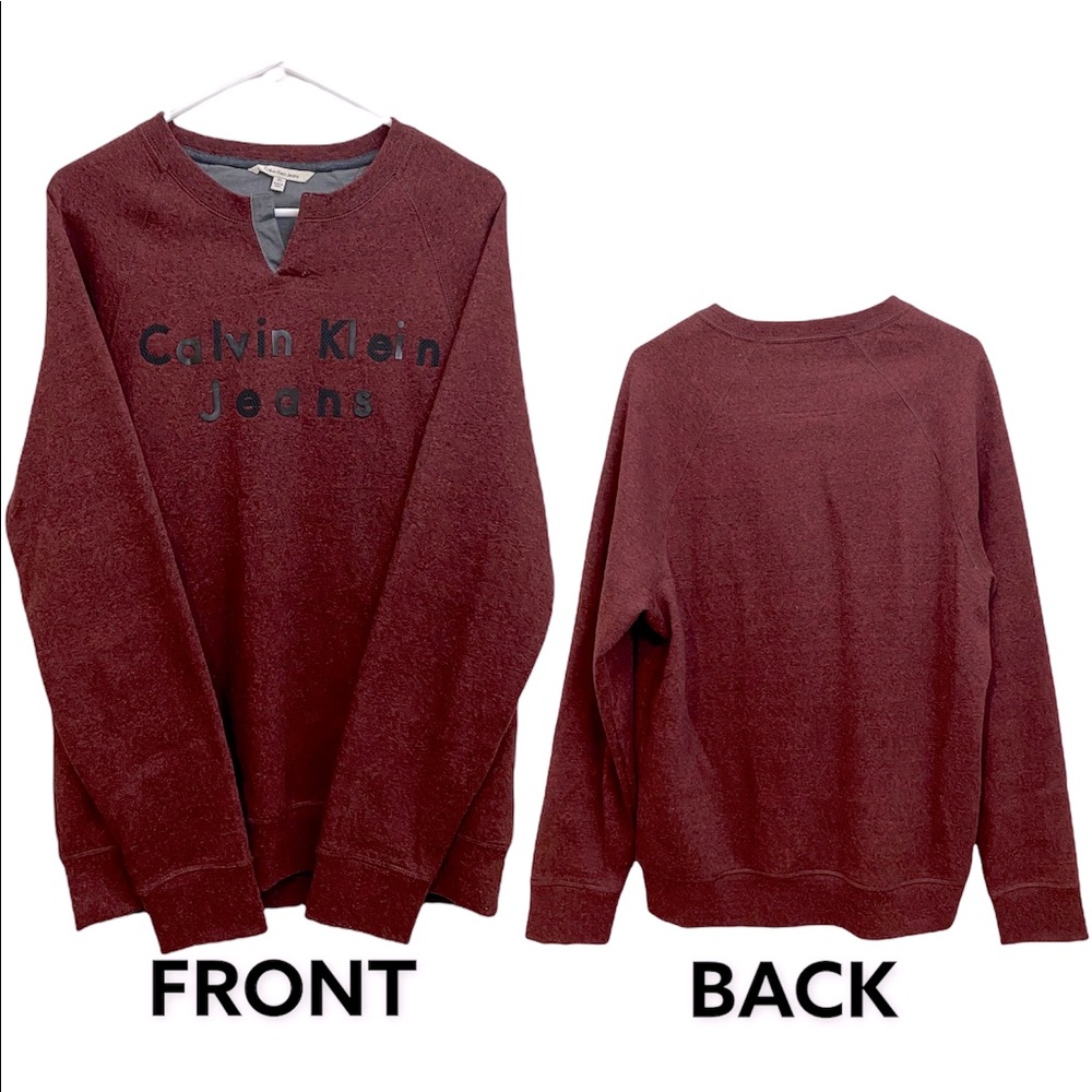 Calvin Klein medium burgundy casual sweatshirt